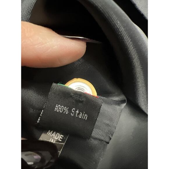 Q Brand Italian Design Size Small 5 Button Gold Black Mens Dress Vest - Picture 5 of 9